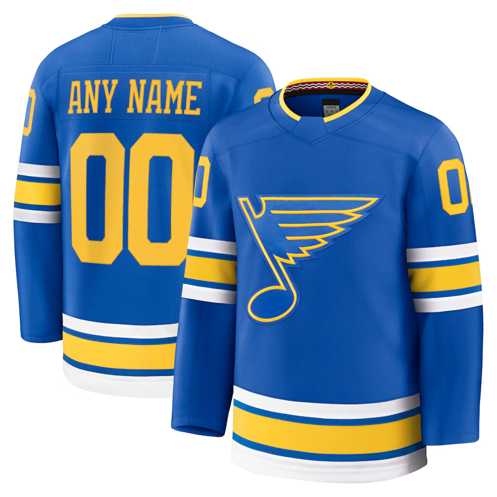 Seanshop Custom SL.Blues Blue Home Premium Jerseys