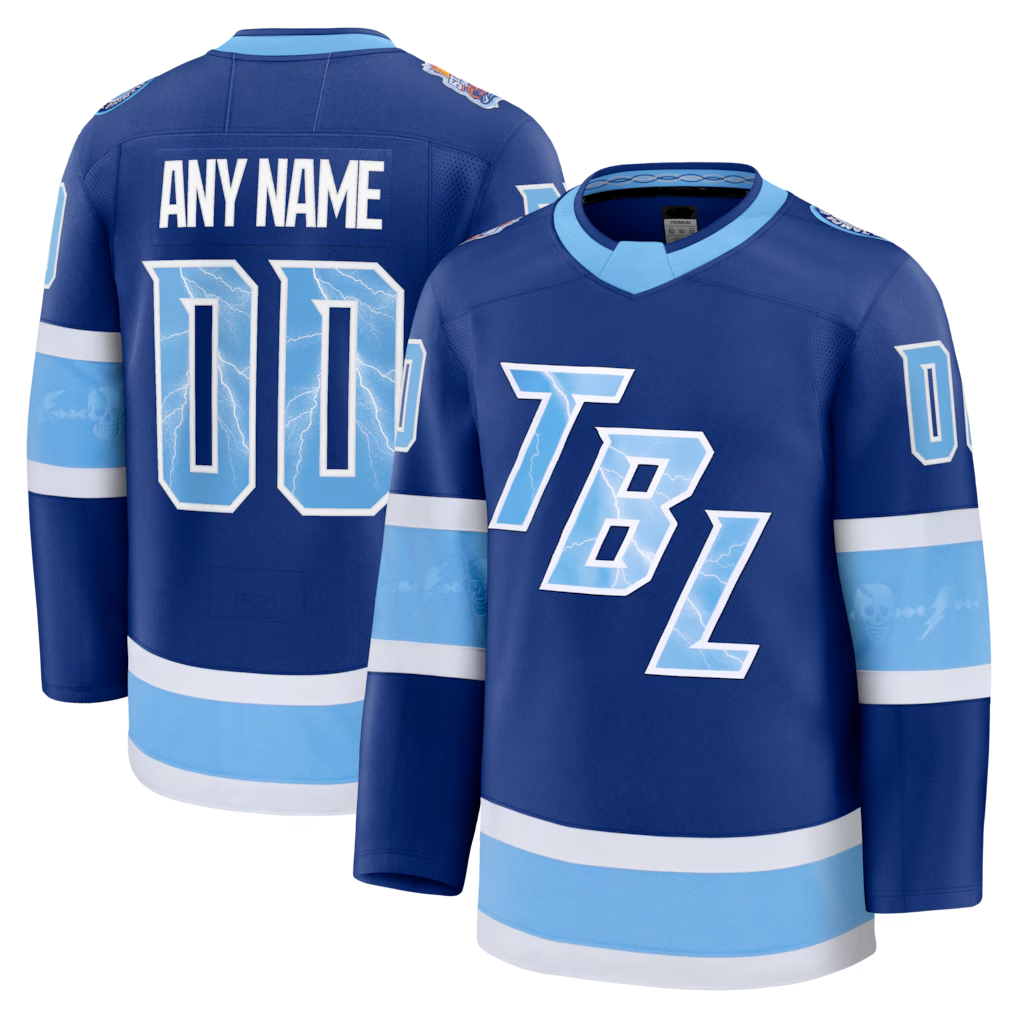 Seanshop Custom TB.Lightning Blue 2026 Stadium Series Premium Jerseys