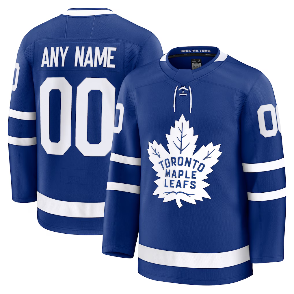 Seanshop Custom TM.Leafs Blue Home Premium Jerseys