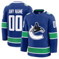 Seanshop Custom V.Canucks Blue Home Premium Jerseys