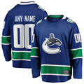 Seanshop Custom V.Canucks Blue Home Team Breakaway Jerseys