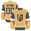 Seanshop Custom VG.Knights Gold Home Authentic Pro Jerseys