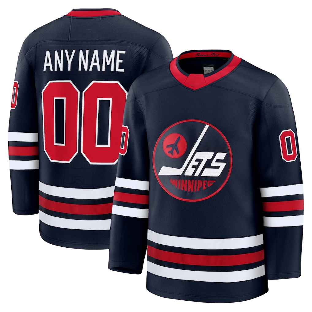 Seanshop Custom W.Jets Navy Alternate Premium Jerseys