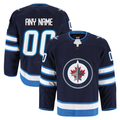Seanshop Custom W.Jets Navy Home Authentic Pro Jerseys