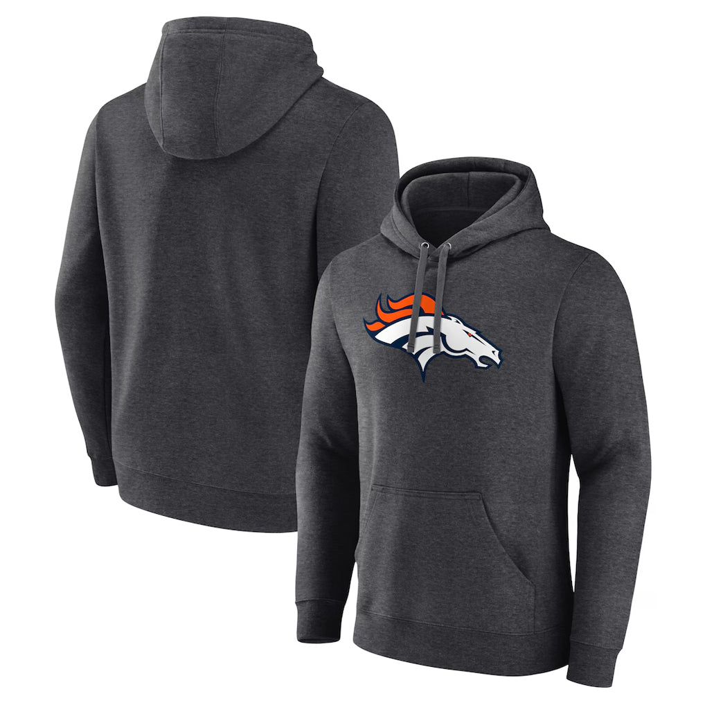 Seanshop D.Broncos Ash One Color Pullover Hoodie Limited Blank Player Stitched Jerseys