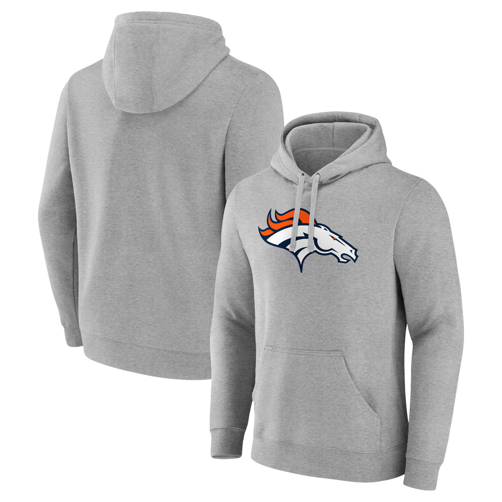 Seanshop D.Broncos Gray Pullover Hoodie Limited Blank Player Stitched Jerseys