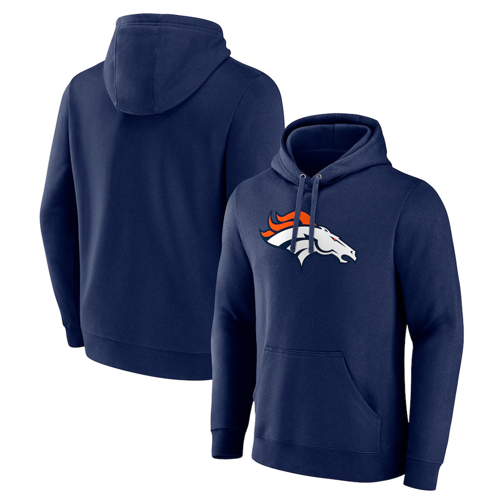 Seanshop D.Broncos Navy Pullover Hoodie Limited Blank Player Stitched Jerseys