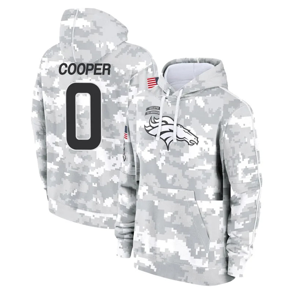 Seanshop D.Broncos #0 Jonathon Cooper Player Arctic Camo Salute to Service Hoodies Limited Game Stitched Jerseys
