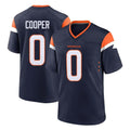 Seanshop D.Broncos #0 Jonathon Cooper Player Navy Home Game Stitched Jerseys