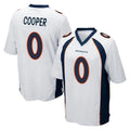 Seanshop D.Broncos #0 Jonathon Cooper Player White Game Stitched Jerseys