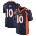 Seanshop D.Broncos #10 Bo Nix Player Navy Vapor Untouchable Limited Game Stitched Jerseys