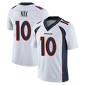 Seanshop D.Broncos #10 Bo Nix Player White Vapor Untouchable Limited Home Game Stitched Jerseys