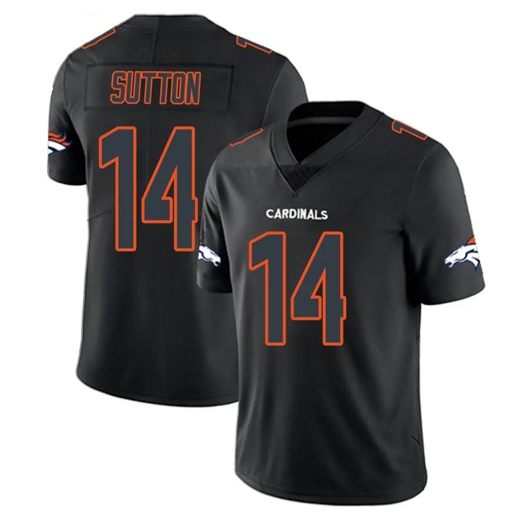 Seanshop D.Broncos #14 Courtland Sutton Player Black Impact Limited Game Stitched Jerseys