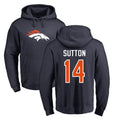 Seanshop D.Broncos #14 Courtland Sutton Player Navy Pullover Hoodie Limited Stitched Jerseys