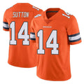 Seanshop D.Broncos #14 Courtland Sutton Player Orange Vapor Untouchable Limited Home Game Stitched Jerseys