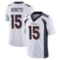 Seanshop D.Broncos #15 Nik Bonitto Player White Vapor Untouchable Limited Home Game Stitched Jerseys