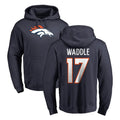 Seanshop D.Broncos #17 Jaylen Waddle Player Navy Pullover Hoodie Limited Stitched Jerseys