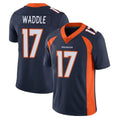 Seanshop D.Broncos #17 Jaylen Waddle Player Navy Vapor Untouchable Limited Game Stitched Jerseys