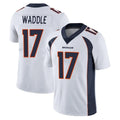 Seanshop D.Broncos #17 Jaylen Waddle Player White Vapor Untouchable Limited Home Game Stitched Jerseys