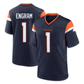 Seanshop D.Broncos #1 Evan Engram Player Navy Home Game Stitched Jerseys