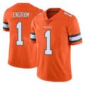 Seanshop D.Broncos #1 Evan Engram Player Orange Vapor Untouchable Limited Home Game Stitched Jerseys