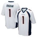 Seanshop D.Broncos #1 Evan Engram Player White Game Stitched Jerseys