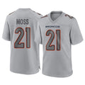Seanshop D.Broncos #21 Riley Moss Player Gray Atmosphere Fashion Limited Game Stitched Jerseys
