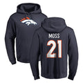 Seanshop D.Broncos #21 Riley Moss Player Navy Pullover Hoodie Limited Stitched Jerseys
