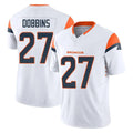 Seanshop D.Broncos #27 J.K. Dobbins Player White Limited Vapor F.U.S.E. Home Game Stitched Jerseys