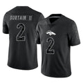 Seanshop D.Broncos #2 Pat Surtain II Player Black Reflective Limited Stitched Jerseys