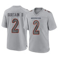Seanshop D.Broncos #2 Pat Surtain II Player Gray Atmosphere Fashion Limited Game Stitched Jerseys