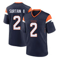 Seanshop D.Broncos #2 Pat Surtain II Player Navy Home Game Stitched Jerseys