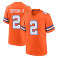 Seanshop D.Broncos #2 Pat Surtain II Player Orange Alternate Collection Throwback Game Stitched Jerseys