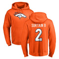 Seanshop D.Broncos #2 Pat Surtain II Player Orange Pullover Hoodie Limited Stitched Jerseys