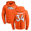 Seanshop D.Broncos #34 JL Skinner Player Orange Pullover Hoodie Limited Stitched Jerseys