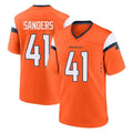 Seanshop D.Broncos #41 Drew Sanders Player Orange Home Game Stitched Jerseys