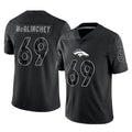 Seanshop D.Broncos #69 Mike McGlinchey Player Black Reflective Limited Stitched Jerseys