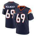 Seanshop D.Broncos #69 Mike McGlinchey Player Navy Home Game Stitched Jerseys