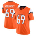 Seanshop D.Broncos #69 Mike McGlinchey Player Orange Vapor F.U.S.E. Limited Home Game Stitched Jerseys
