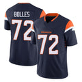 Seanshop D.Broncos #72 Garett Bolles Player Navy Limited Vapor F.U.S.E. Home Game Stitched Jerseys