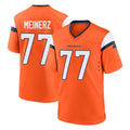 Seanshop D.Broncos #77 Quinn Meinerz Player Orange Home Game Stitched Jerseys