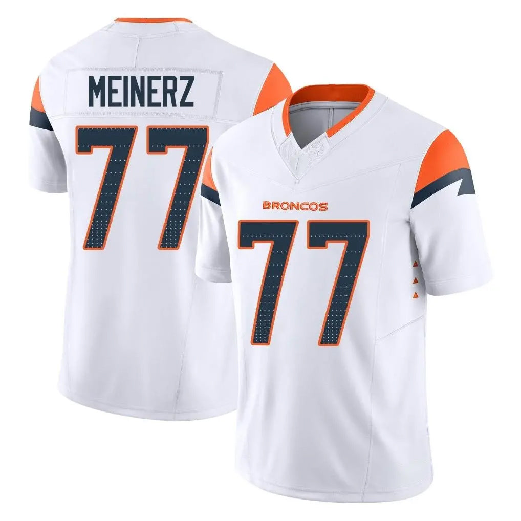 Seanshop D.Broncos #77 Quinn Meinerz Player White Limited Vapor F.U.S.E. Home Game Stitched Jerseys
