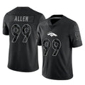 Seanshop D.Broncos #99 Zach Allen Player Black Reflective Limited Stitched Jerseys