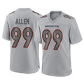 Seanshop D.Broncos #99 Zach Allen Player Gray Atmosphere Fashion Limited Game Stitched Jerseys