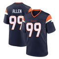 Seanshop D.Broncos #99 Zach Allen Player Navy Home Game Stitched Jerseys