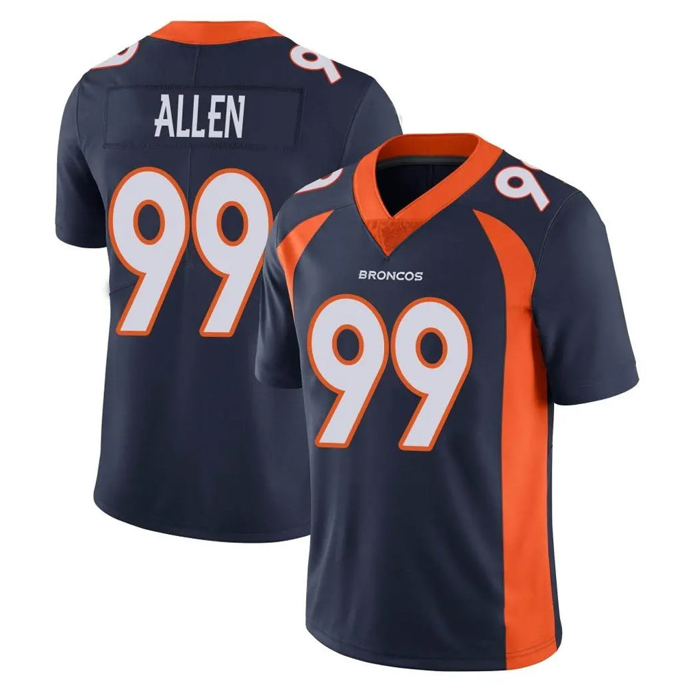 Seanshop D.Broncos #99 Zach Allen Player Navy Vapor Untouchable Limited Game Stitched Jerseys