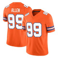 Seanshop D.Broncos #99 Zach Allen Player Orange Limited Alternate Vapor F.U.S.E. Throwback Game Stitched Jerseys