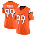 Seanshop D.Broncos #99 Zach Allen Player Orange Vapor F.U.S.E. Limited Home Game Stitched Jerseys