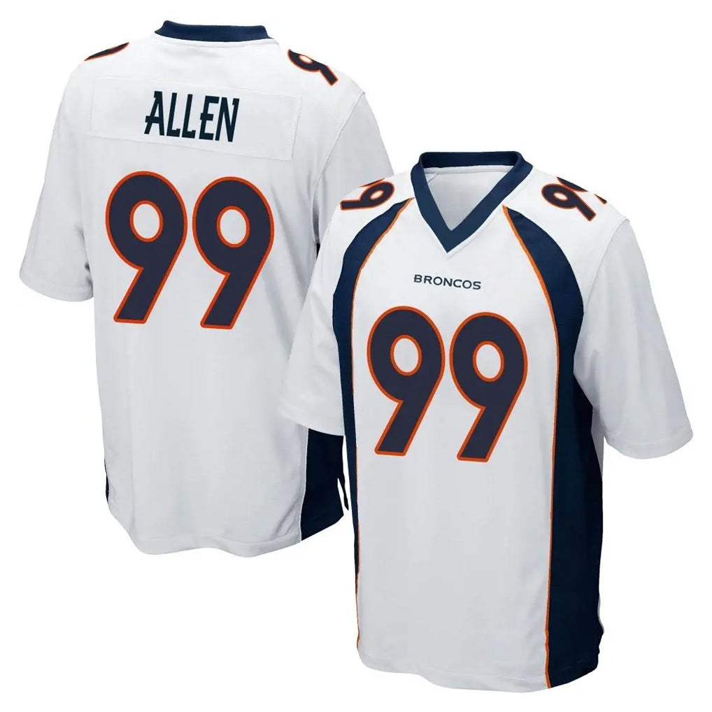 Seanshop D.Broncos #99 Zach Allen Player White Game Stitched Jerseys