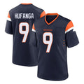 Seanshop D.Broncos #9 Talanoa Hufanga Player Navy Home Game Stitched Jerseys
